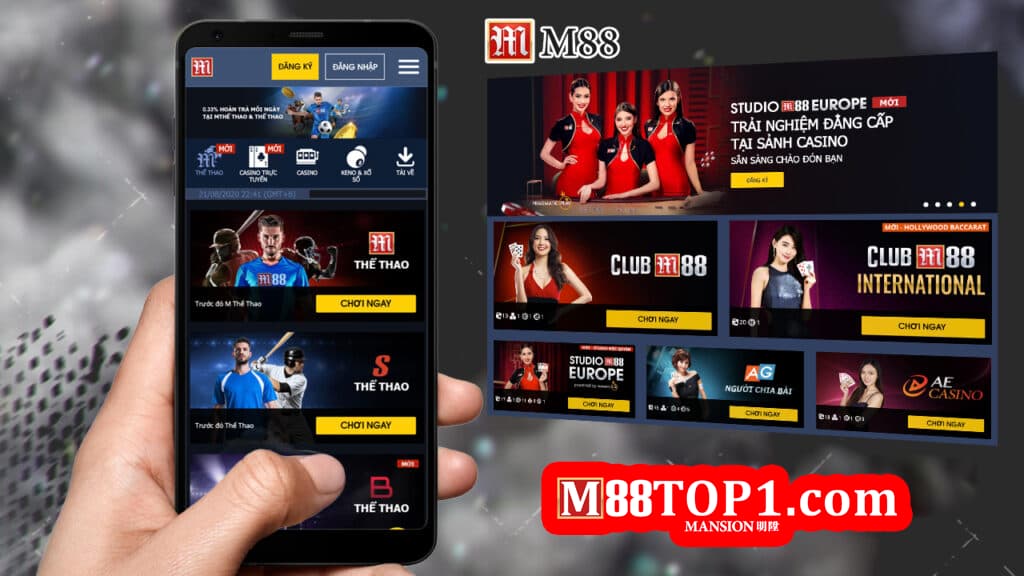 App Mobile M88 thể thao cực đã