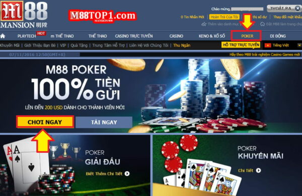 Giới thiệu chi tiết game bài Poker M88