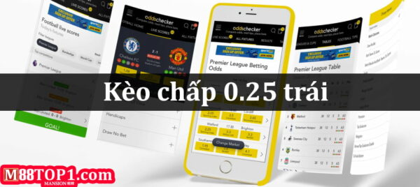 Kèo chấp 0.25 trái