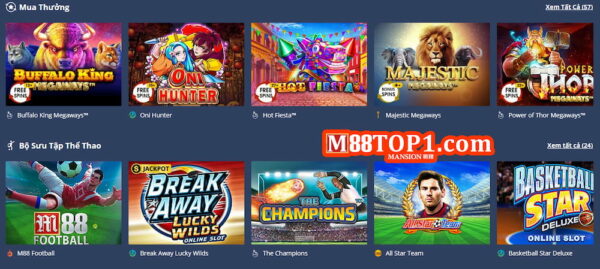 Slots game M88 truyền thống